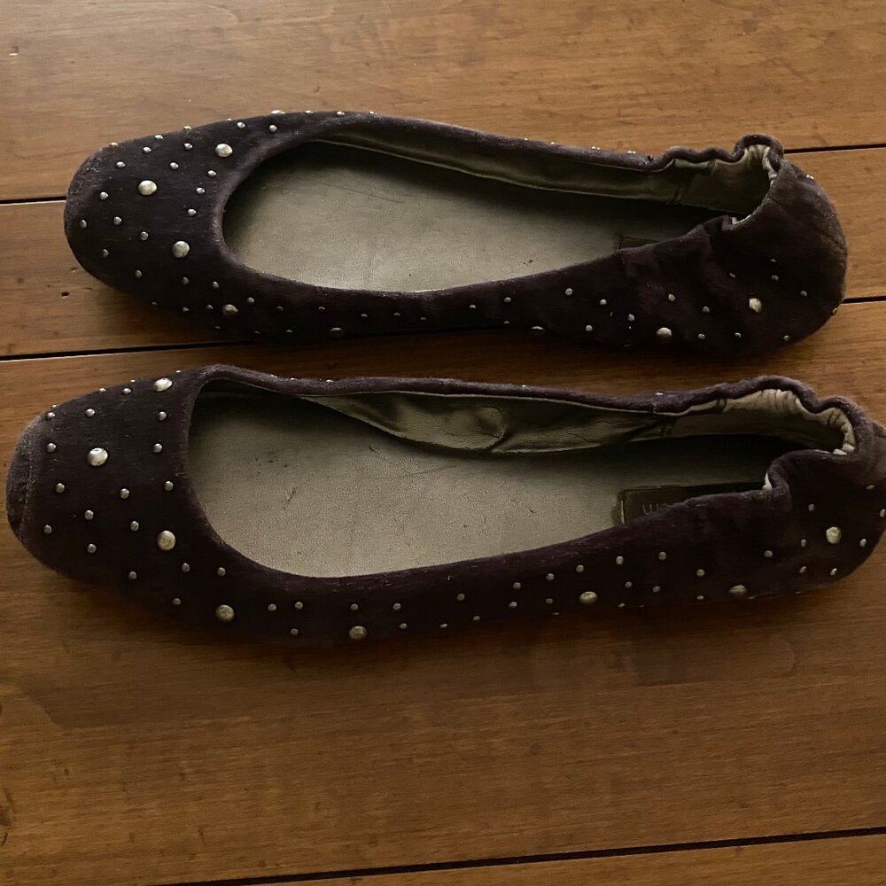 Women's Ruby & Bloom Purple Suede Size 8.5 Flats - Picture 8 of 11